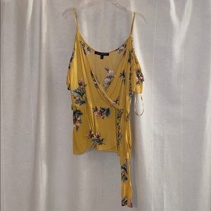 Cute Yellow Floral Top